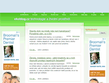 Tablet Screenshot of ekoblog.cz